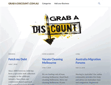 Tablet Screenshot of grabadiscount.com.au